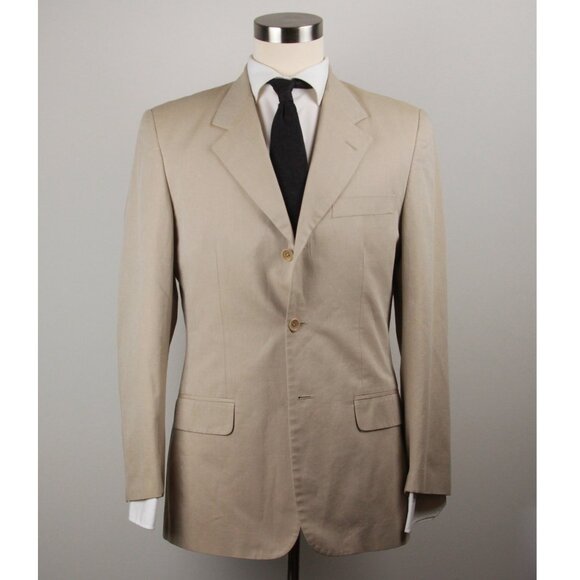 38R Banana Republic Mens‎ Blazer Sport Coat 3-Bttn Casual Jacket Cotton E02171